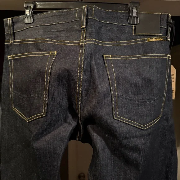 CIVILIANAIRE 11 oz Gold Selvage Denim Slim Jeans - Indigo - Mens SZ 35